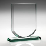 Clear Jade Color Glass Trophy, Glass Award Wholesale