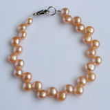 Coin Freshwater Pearl Jewelry Bracelet (EB1560-1)