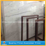 Polished Natural Guangxi White Marble Kitchen and Bathroom Floor Tiles