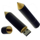 Pencil Design Wood Material USB Flash Pendrive