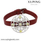 74629 Fashion New Arrival Crystal Jewelry Bracelet in Red Leather