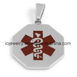 Medical Alert Pendant 316 Stainless Steel Surgical Jewelry