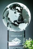 Optical Stratus Globe Optical Crystal Award (CA-1177)