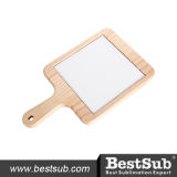 Sublimation Wood Handle Square Cheese Board W/O Ceramic Tile (18*31cm)