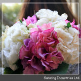 Decorative Purple Hydrangea Fabric Cheap Wholesale Artificial Flowers
