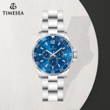 Blue Color Stailess Steel Submarine Watch, Luminous Day Date 24 Hours Watch 72385