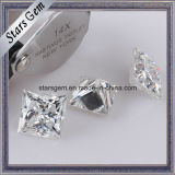 Super White Princess Cut Moissanite Loose Stone for Jewelry Rings