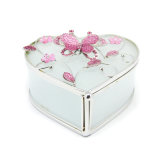Wholesale Handmade Glass Jewelry Decoration Box (Hx-6378)