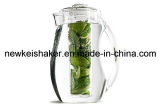 2L Acrylic Plastic Beer Pitcher with Ice Core Tube
