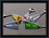 Colored Geometry Crystal Keychain (kc08)