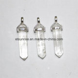 Semi Precious Stone Fashion Crystal Pointed Pendant