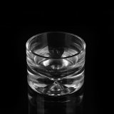 Votive Glass Candle Holder with Cut Rim
