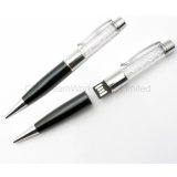 2 in 1 Customized Design Crystal USB Flash Drive with Pen Function