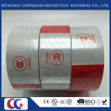 Honeycomb Type PVC Safety White Red Reflective Tapes for Truck
