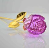 2016 Hot Sale Crystal Flowers Rose for Christmas Gift