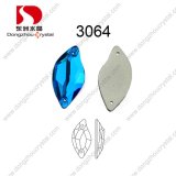 China Wholesale Flat Back Sew on Faceted Crystal Stone for Garment Accessory