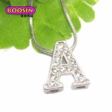 Wholesale Custom Slide Crystal Letter Alphabet Charm for Bracelet (14910)