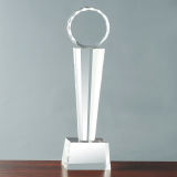 Custom Crystal Award Trophy with Logo (KS04020)