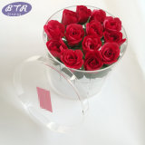 Custom Clear Luxury Acrylic Round Flowers Box
