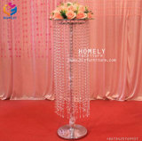 Luxury Table Center Decorative Crystal Metal Candelabra Wedding Centerpieces (HLY-CP015)