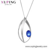 Necklace-00645 Fashion Charm Special Cubic Zirconia Jewelry Necklace in Rhodium Color