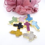 Natural Raw Crystal Gem Stone Random Color Charms Necklace Pendants