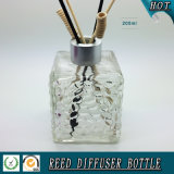 200ml Water Cube Glass Reed Duffuser Bottle with Matte Silver Cap