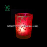 Color Double Wall Glass Candle Votive by SGS (DIA8*10.5)