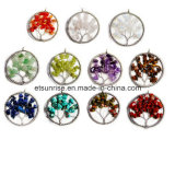 Semi Precious Stone Fashion Crystal Gemstone Beadjewelry Pendant (ESB01474)