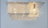 Square Aluminum Wires and Crystal Ceiling Lamp