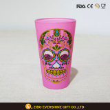 Pint Beer Wine Glass Tumbler with Rubber Color Painting