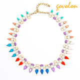 Colourful Jewellery Neckline Decorated with Beads