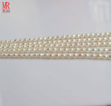 5-6mm White Rice Cultured Pearl Strand