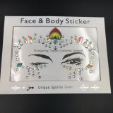 Temporary Face Stickers SGS Test Safe Face Gems Rhinestone Temporary Tattoo Sticker (SR-38)
