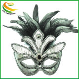 Rio Carnival Feather Eye Mask Pink for Masquerade