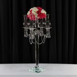 Wedding Crystal Table Centerpiece Gold Flower Stand Wedding Centerpiece Candleholder, Wedding Decoration