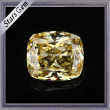 Yellow Synthetic Diamond Cubic Zirconia Stone for Rings