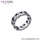 15486 Xuping New Design Women Jewelry Iron Chain Black Gun Color Finger Ring