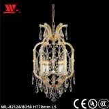 Traditional Crystal Chandelier with Glass Decoration Wl-82124