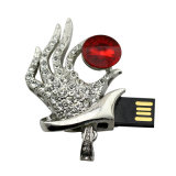 Gift Diamond Witch Hand Crystal USB Pen Drive