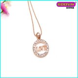 Hot Sell Cheap Rose Gold Plated Love Pendant Necklace