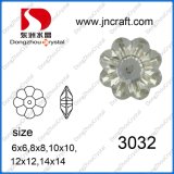 Flower Shape Flat Back Glass Stone (DZ-3032)