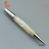 Short Metal Pen Hard White Acrylic Ball Pen on Sell