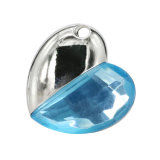 Fashion Metal Crystal Heart External Flash Drive USB Precious Stone