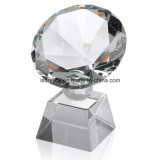 Diamond Shape K9 High Quality Crystal Trophy for Souvenir
