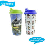 Sublimation Blank Polymer Drinking Cone Cup