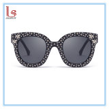 Wholesale New Brand Design Black Diamond Crystal Stars Sunglasses