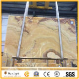 High Quality Orange Onyx Marble Slab for Background Wall
