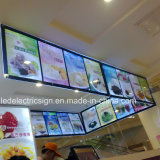 Crystal Acrylic Menu Board From Ceiling Hanging