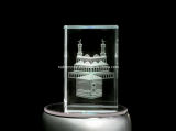 Kaaba Engraved in Crystal Cube for Muslim